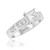 Photo of Ami 1 7/8 ct tw. Princess Solitaire Diamond Engagement Ring 10K White Gold [BT359WE-P095]