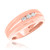 Photo of Bodhi 1/4 ct tw. Mens Diamond Wedding Band 14K Rose Gold [BT626RM]