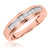 Photo of Encina 3/8 ct tw. Diamond His and Hers Matching Wedding Band Set 14K Rose Gold [BT501RL]
