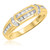 Photo of Bexley 1/2 ct tw. Diamond His and Hers Matching Wedding Band Set 10K Yellow Gold [BT503YM]