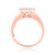 Photo of Aleeza 1 5/8 ct tw. Princess Diamond Engagement Ring 10K Rose Gold [BT400RE-C000]