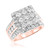 Photo of Lalasa 3 3/8 ct tw. Princess Diamond Bridal Ring Set 10K Rose Gold [BT405RE-C000]