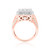 Photo of Lalasa 3 3/8 ct tw. Princess Diamond Bridal Ring Set 10K Rose Gold [BT405RE-C000]