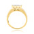 Photo of Aleeza 1 3/8 ct tw. Princess Diamond Engagement Ring 14K Yellow Gold [BT400YE-C000]