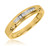 Photo of Willow 1/1His and Hers Matching Wedding Band Set 14K Yellow Gold [BT504YL]