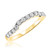 Photo of Lalasa 3 3/8 ct tw. Princess Diamond Bridal Ring Set 14K Yellow Gold [BT405YL]