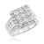 Photo of Lalasa 3 ct tw. Princess Diamond Engagement Ring 10K White Gold [BT405WE-C000]
