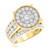 Photo of Eros 3 1/2 ct tw. Round Diamond Bridal Ring Set 10K Yellow Gold [BT407YE-C000]