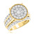 Photo of Eros 3 ct tw. Round Diamond Engagement Ring 10K Yellow Gold [BT407YE-C000]