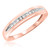 Photo of Gaia 1/1His and Hers Matching Wedding Band Set 14K Rose Gold [BT506RM]