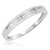 Photo of Gaia 1/1His and Hers Matching Wedding Band Set 10K White Gold [BT506WL]