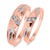 Photo of Neveah 1/2His and Hers Matching Wedding Band Set 10K Rose Gold [WB507R]