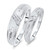 Photo of Neveah 1/2His and Hers Matching Wedding Band Set 14K White Gold [WB507W]