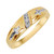 Photo of Neveah 1/2His and Hers Matching Wedding Band Set 10K Yellow Gold [BT507YM]