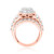 Photo of Selene 4 1/2 ct tw. Round Diamond Bridal Ring Set 10K Rose Gold [BT411RE-C000]