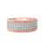 Photo of Madeline 1/3 ct tw. Mens Diamond Wedding Band 10K Rose Gold [BT640RM]