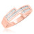 Photo of Annalise 1 1/8 ct tw. Diamond His and Hers Matching Wedding Band Set 10K Rose Gold [BT510RL]