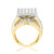 Photo of Chanler 4 2/3 ct tw. Princess Diamond Bridal Ring Set 14K Yellow Gold [BT412YE-C000]