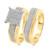 Photo of Winsome 3/8 ct tw. Princess Diamond Bridal Ring Set 14K Yellow Gold [BR413Y-C032]