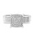 Photo of Enamor 1/4 ct tw. Princess Diamond Engagement Ring 14K White Gold [BT415WE-C029]