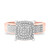 Photo of Enamor 3/8 ct tw. Princess Diamond Bridal Ring Set 14K Rose Gold [BT415RE-C029]