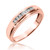 Photo of Boundless 1/8 ct tw. Diamond His and Hers Matching Wedding Band Set 14K Rose Gold [BT518RM]