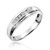 Photo of Boundless 1/8 ct tw. Diamond His and Hers Matching Wedding Band Set 10K White Gold [BT518WL]