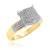 Photo of Enamor 3/8 ct tw. Princess Diamond Bridal Ring Set 10K Yellow Gold [BT415YE-C029]