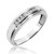 Photo of Boundless 1/8 ct tw. Diamond His and Hers Matching Wedding Band Set 14K White Gold [BT518WM]