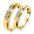Photo of Boundless 1/8 ct tw. Diamond His and Hers Matching Wedding Band Set 10K Yellow Gold [WB518Y]