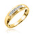 Photo of Boundless 1/8 ct tw. Diamond His and Hers Matching Wedding Band Set 10K Yellow Gold [BT518YL]
