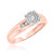 Photo of Zara 1/5 ct tw. Round Diamond Engagement Ring 14K Rose Gold [BT417RE-C037]