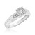 Photo of Zara 1/5 ct tw. Round Diamond Engagement Ring 10K White Gold [BT417WE-C037]