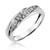 Photo of Adalyn 1/7 ct tw. Diamond His and Hers Matching Wedding Band Set 14K White Gold [BT519WL]