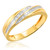 Photo of Adalyn 1/7 ct tw. Diamond His and Hers Matching Wedding Band Set 10K Yellow Gold [BT519YM]