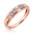 Photo of Effete 1/6 ct tw. Diamond His and Hers Matching Wedding Band Set 14K Rose Gold [BT521RL]
