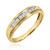 Photo of Effete 1/6 ct tw. Diamond His and Hers Matching Wedding Band Set 10K Yellow Gold [BT521YL]