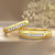 Photo of Effete 1/6 ct tw. Diamond His and Hers Matching Wedding Band Set 10K Yellow Gold [WB521Y]