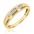Photo of Effete 1/6 ct tw. Diamond His and Hers Matching Wedding Band Set 14K Yellow Gold [BT521YM]