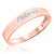 Photo of Amor 1/5 ct tw. Diamond His and Hers Matching Wedding Band Set 10K Rose Gold [BT522RM]
