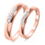 Photo of Amor 1/5 ct tw. Diamond His and Hers Matching Wedding Band Set 14K Rose Gold [WB522R]