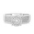 Photo of Collins 2/3 ct tw. Round Diamond Bridal Ring Set 10K White Gold [BT419WE-C036]