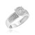 Photo of Collins 2/3 ct tw. Round Diamond Bridal Ring Set 10K White Gold [BT419WE-C036]