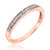 Photo of Princess Oshun 1/4 ct tw. Diamond His and Hers Matching Wedding Band Set 10K Rose Gold [BT529RL]