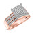 Photo of Jia 1/3 ct tw. Cushion Diamond Engagement Ring 10K Rose Gold [BT422RE-C029]