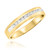 Photo of Arabella 5/8 ct tw. Diamond His and Hers Matching Wedding Band Set 14K Yellow Gold [BT532YM]