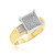 Photo of Beau 1/3 ct tw. Princess Diamond Bridal Ring Set 10K Yellow Gold [BT421YE-C028]