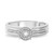 Photo of Zuri 1/7 ct tw. Round Diamond Engagement Ring 14K White Gold [BT424WE-C030]