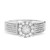 Photo of Corban 2/3 ct tw. Round Diamond Bridal Ring Set 10K White Gold [BT423WE-C031]