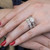 Photo of Corban 2/3 ct tw. Round Diamond Bridal Ring Set 10K White Gold [BR423W-C031]